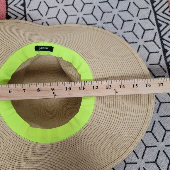 J.CREW WIDE BRIM PAPER STRAW HAT - Picture 9 of 11